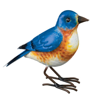 Metal Eastern Bluebird Replica Figurine