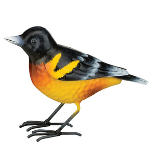 Metal Oriole Songbird Figurine