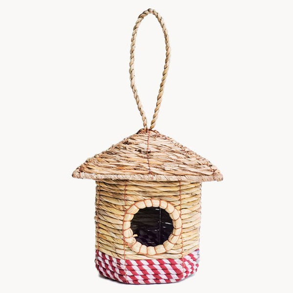 Sunny with Thunderstorms Flower Pot Bird Cottage Bird House