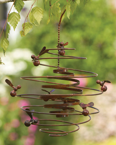 Double Spiral Bee Honeycomb Hanging Ornament