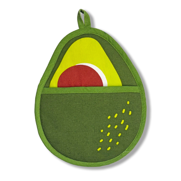 Avocado Pot Holder with Pocket
