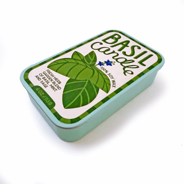 Basil Candle in a Tin