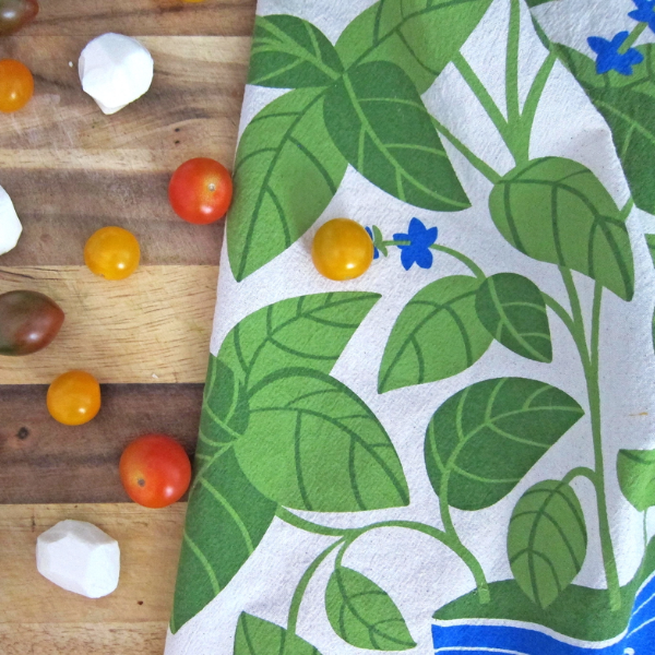 Basil Herb Tea Towel