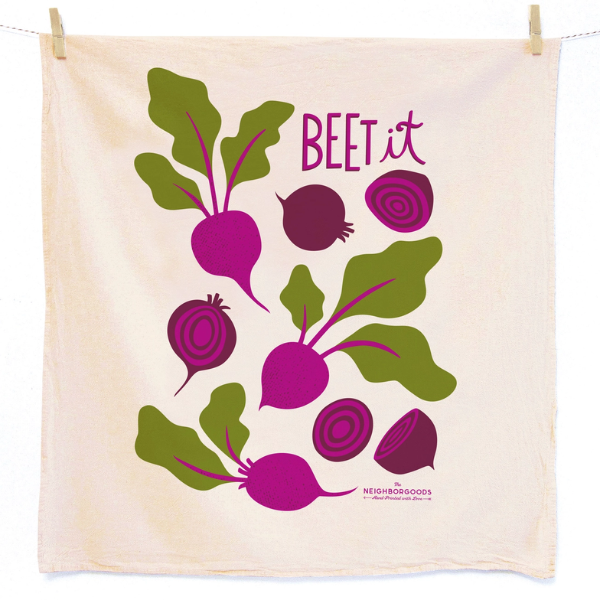 "Beet It" Tea Towel
