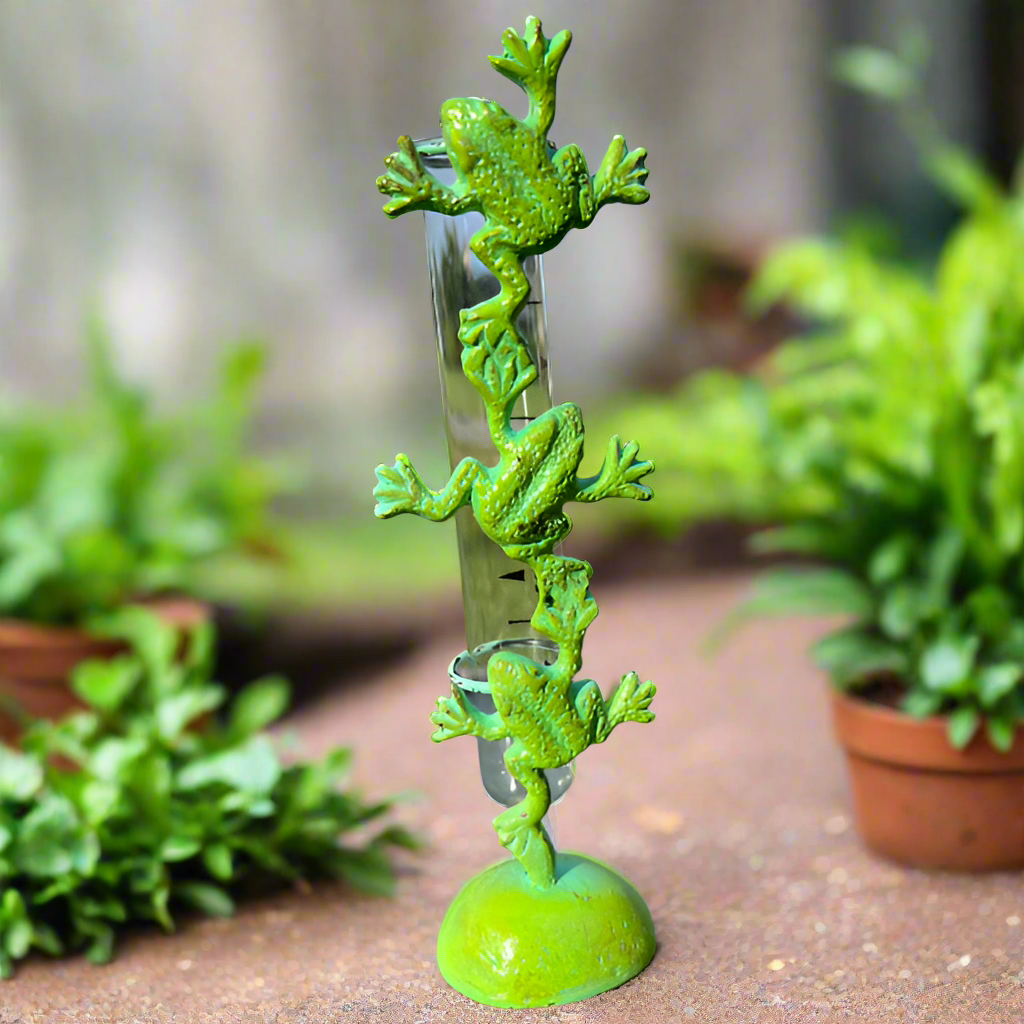 Leaping Frogs Rain Gauge