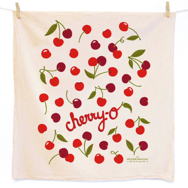 "Cherry-O" Tea Towel