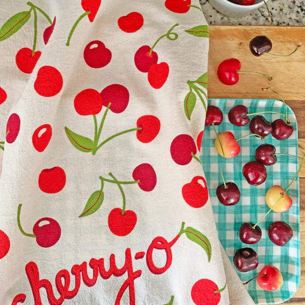 "Cherry-O" Tea Towel