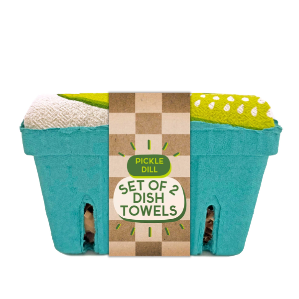 "Big Dill" Tea Towels Set of 2- Dill & Pickle