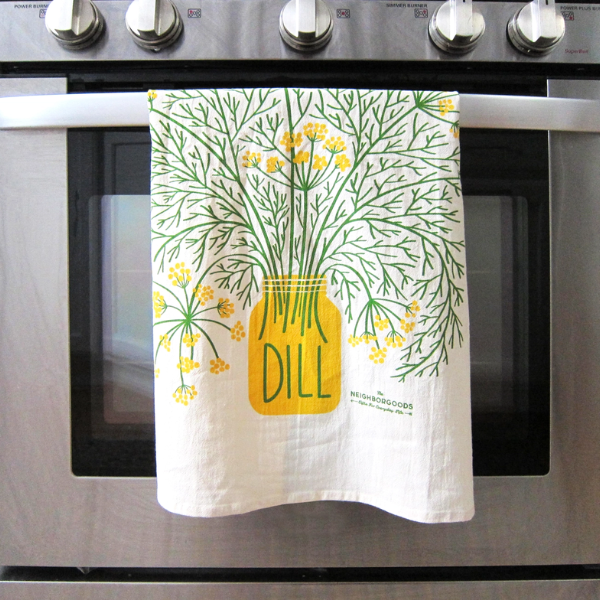 Dill Herb Tea Towel