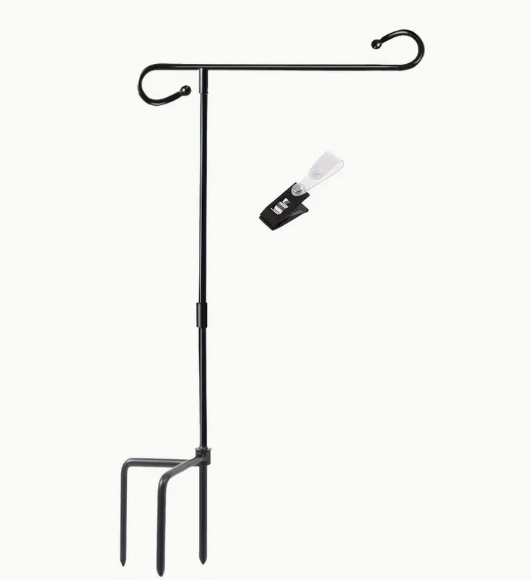 Premium Garden Flag Stand with 3-Prong Base