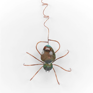 Dangling Copper Spider Garden Ornament