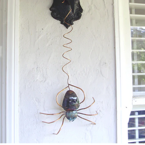 Dangling Copper Spider Garden Ornament