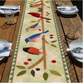 Happy Birds on Branch Table Runner