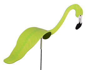 Flamingo Dancing Bird Wind Stake - Key Lime