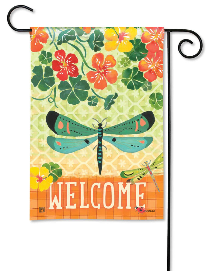 Dragonfly Lawn Party Garden Flag