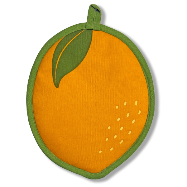 Lemon Pot Holder with Pocket