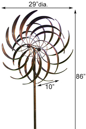 Kinetic Grande Windswept Spinner -Copper-Color, 86" H
