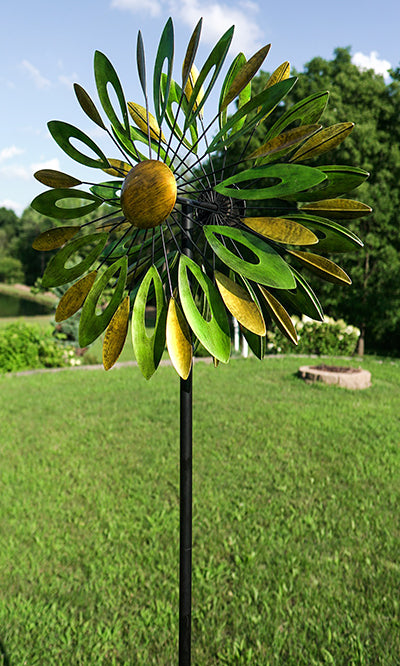 Meadowgold Flower Wind Spinner