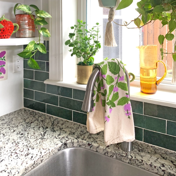 Mint Herb Tea Towel