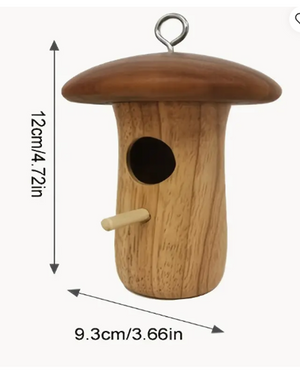 Mushroom-Shaped Hummingbird House