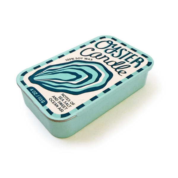 Oyster Candle in a Tin