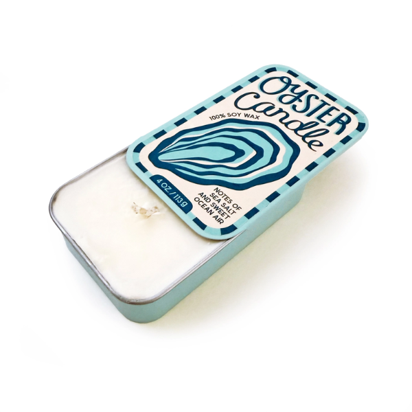Oyster Candle in a Tin