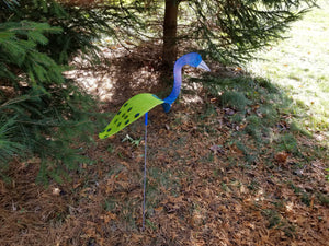 Peacock Dancing Bird Wind Stake