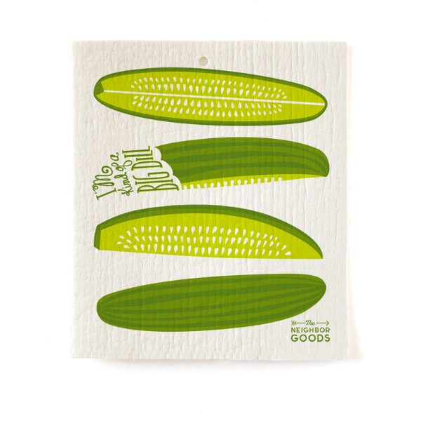 "Farmers Market" Sponge Cloth Set of 3- Beet, Pickle & Tomato