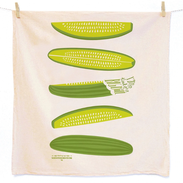 "Big Dill" Tea Towels Set of 2- Dill & Pickle