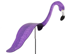 Flamingo Dancing Bird Wind Stake - Purple
