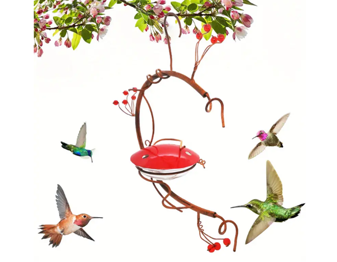 Red Berries Hummingbird Feeder