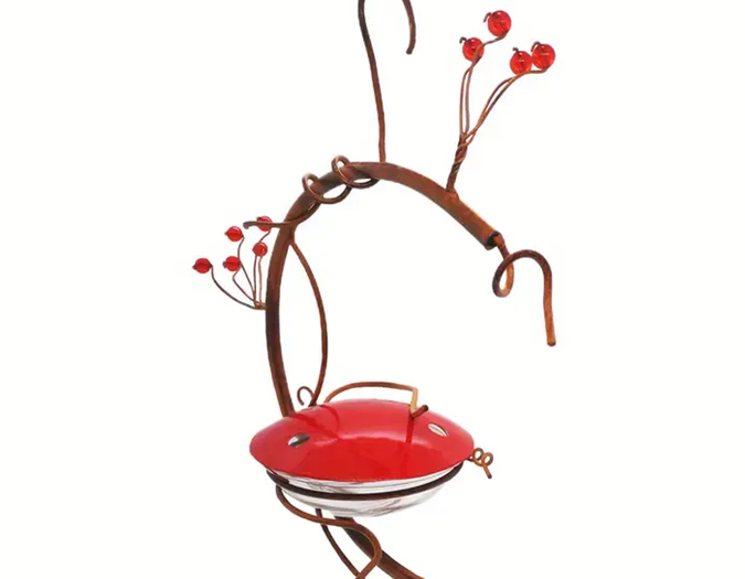 Red Berries Hummingbird Feeder