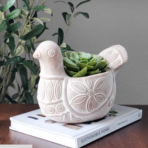 Spotted Dove Handmade Terracotta Planter