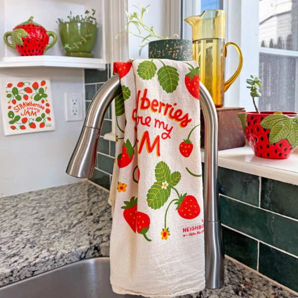 Strawberries Tea Towel