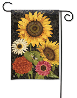 French Flowers Garden Flag  Sunny with Thunderstorms