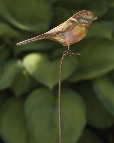 Bird Ornament Garden Stake