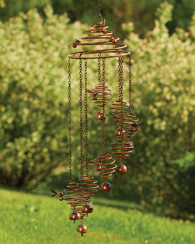 Bee Hive Spiral Wind Chime
