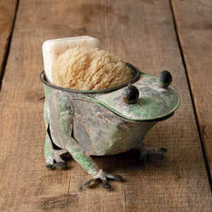 Rustic Frog Planter Sunny with Thunderstorms