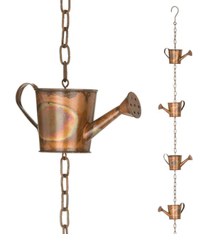 Flamed Metal Copper Water Can Rain Chain