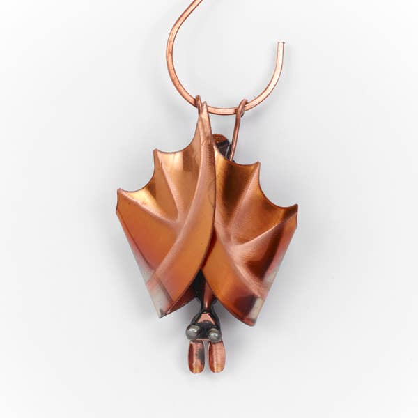 Hanging Folded Wing Copper Bat