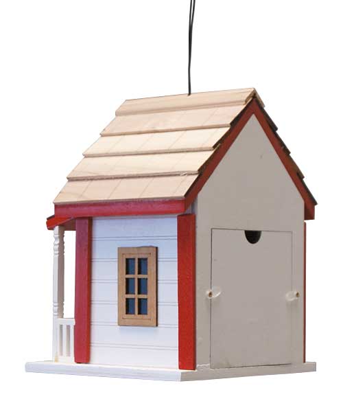 Country Charm Cottage Bird House back