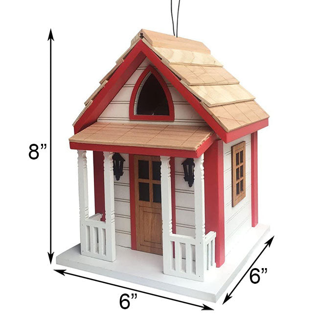 Country Charm Cottage Bird House dimensions