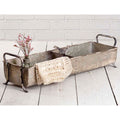 Rustic Farmhouse Divided Tray Container with Songbird