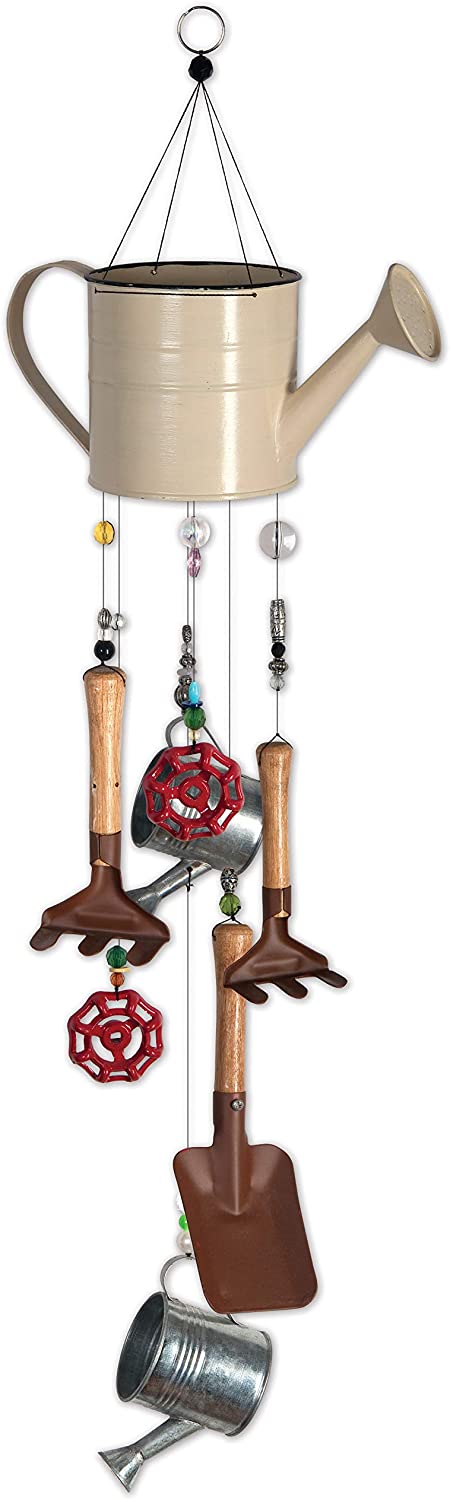 Gardening Time Wind Chime with Watering Cans