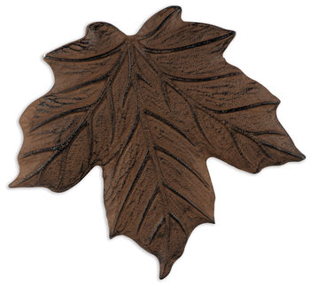 Maple Leaf Stepping Stone - Brown