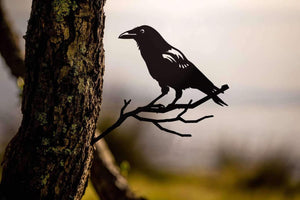 Crow Metalbird Tree Art  Sunny with Thunderstorms