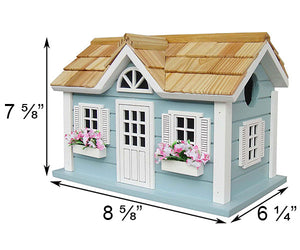 Nantucket Bird House blue with dimensions