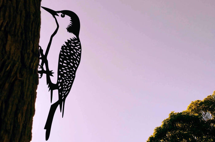Woodpecker Metalbird Tree Art