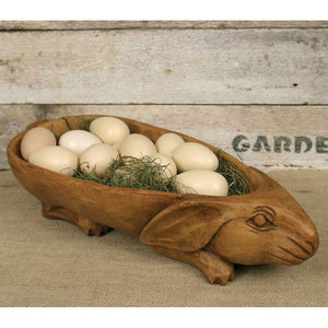 Heavy resin Rabbit Bowl for decorative purposes