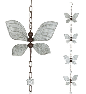 Butterfly Spinner Rain Chain  Sunny with Thunderstorms